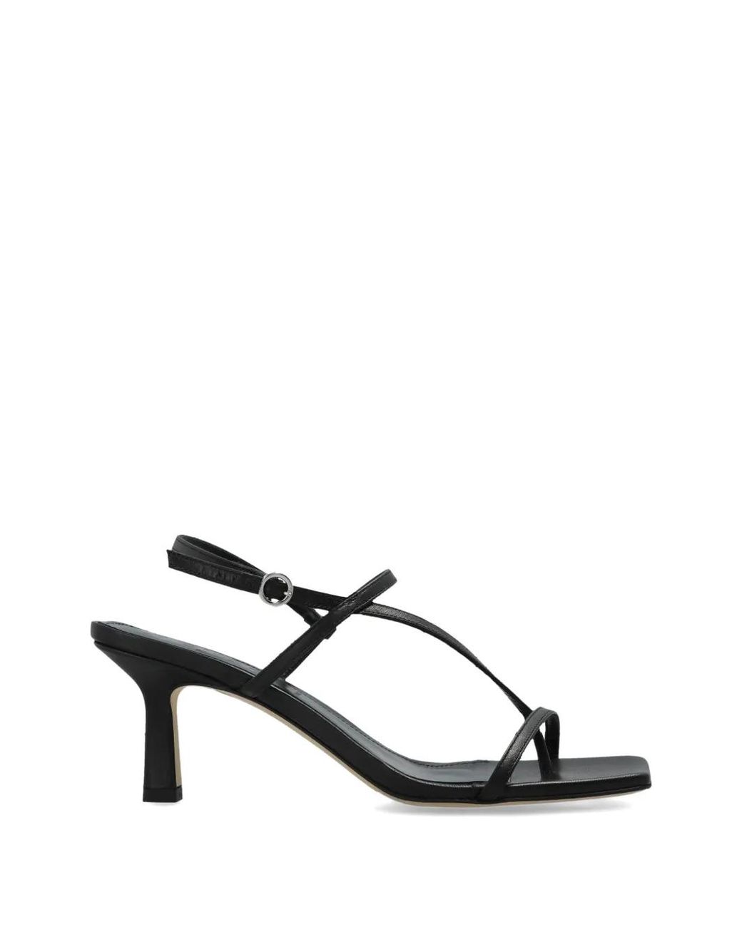 Aeyde Black 65Mm Elise Sandals