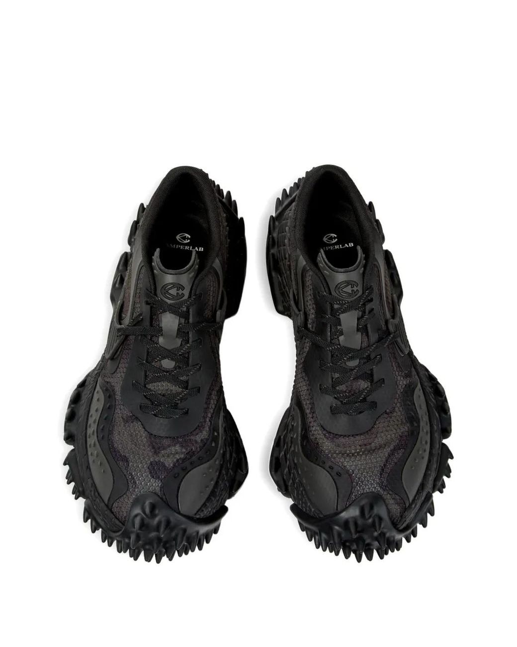 CAMPERLAB Black Spiked-Embellishment Sneakers