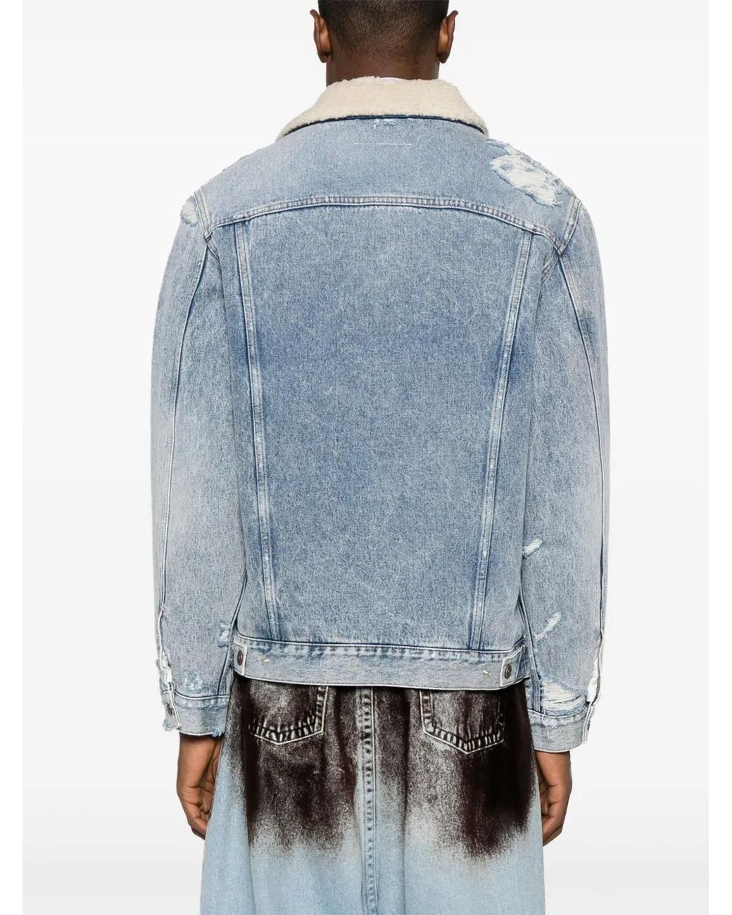 MM6 by Maison Margiela Blue Denim Jackets for men