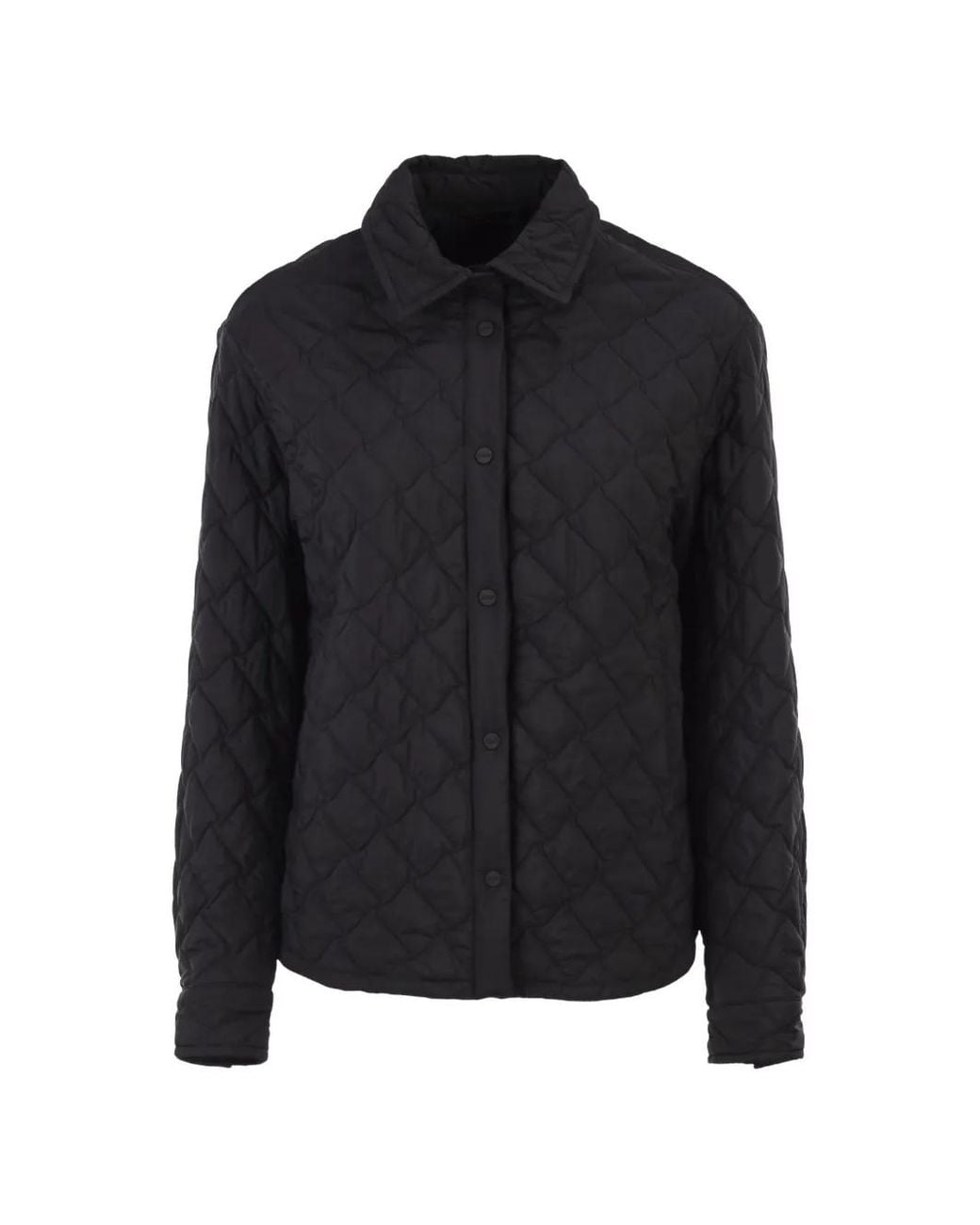 Herno Black Ecoage Diamond-Quilt Puffer Jacket