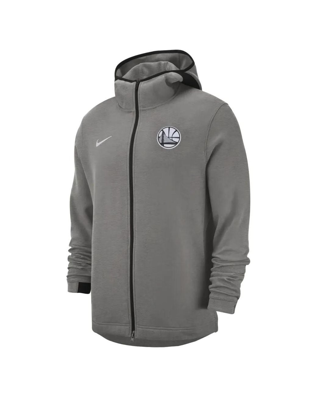 Nike Gray Hoodie Zippé Showtime Golden State Warriors