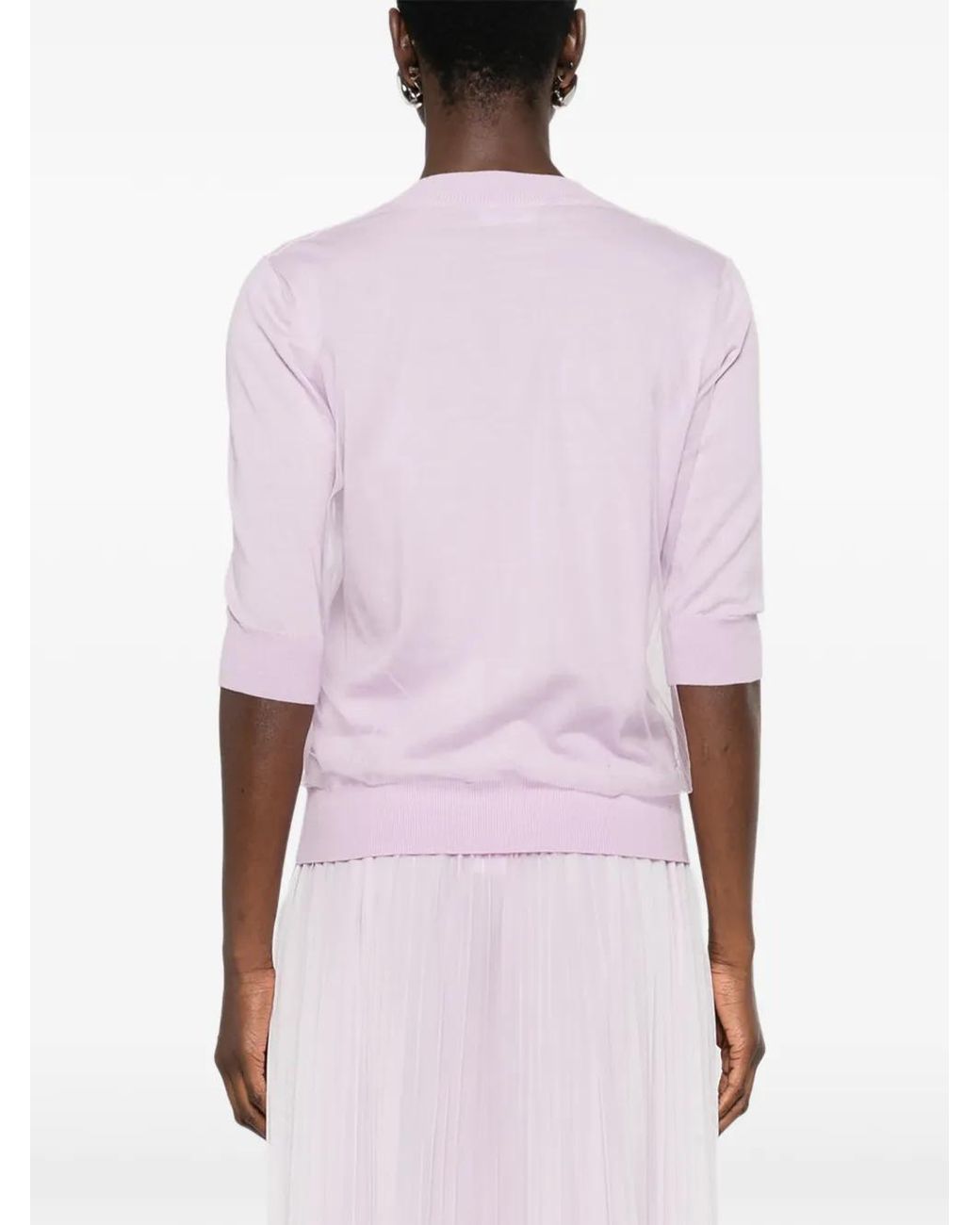 Fabiana Filippi Pink V-Neck Top