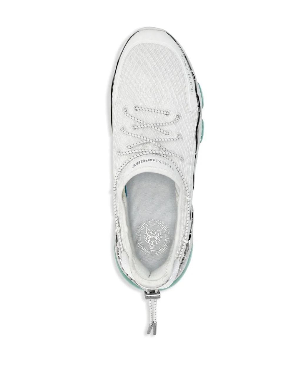 Philipp Plein White Thunder Force Genx 01: Runner Edition Sneakers
