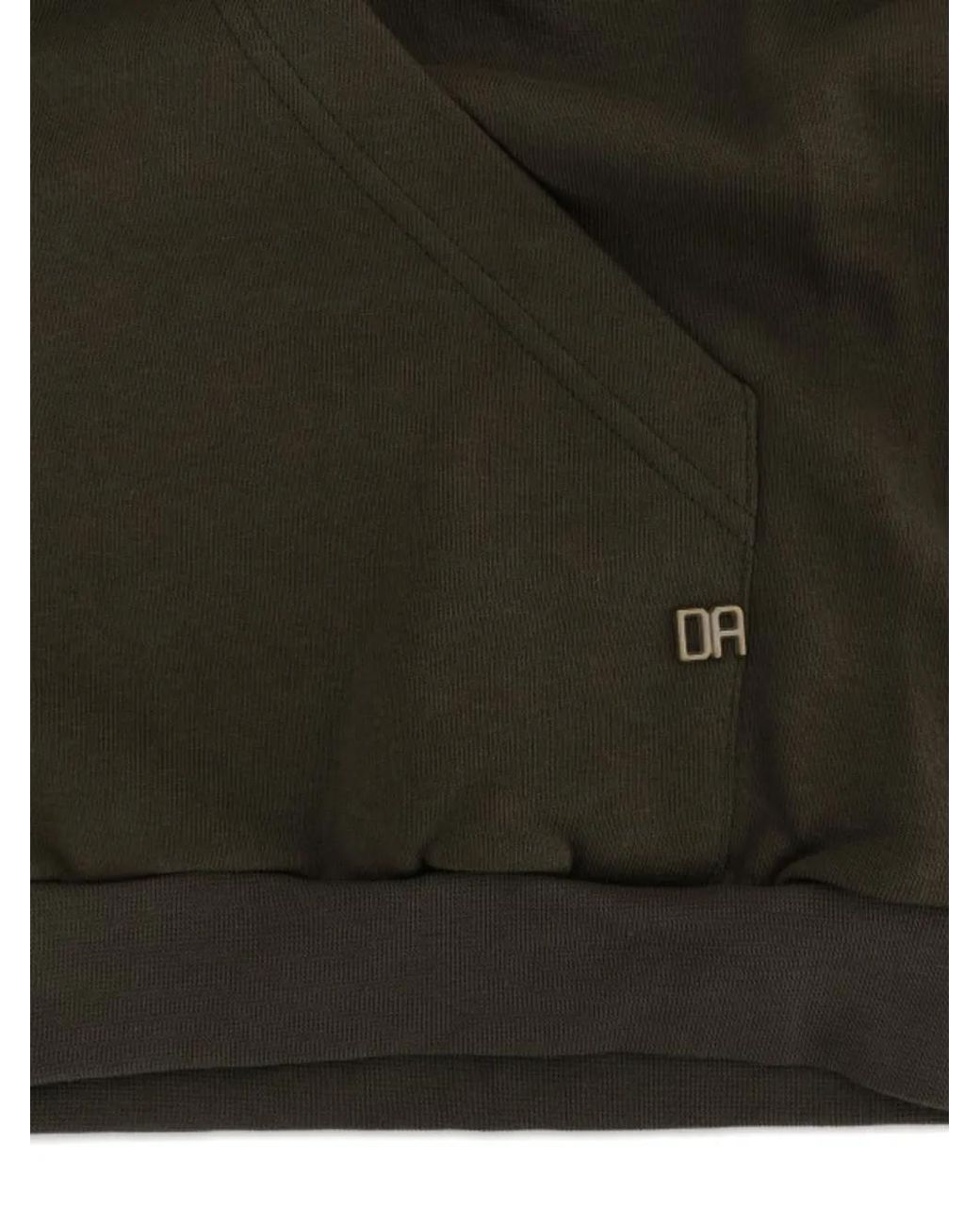 Daniele Alessandrini Gray Zip-Up Drawstring Hoodie for men