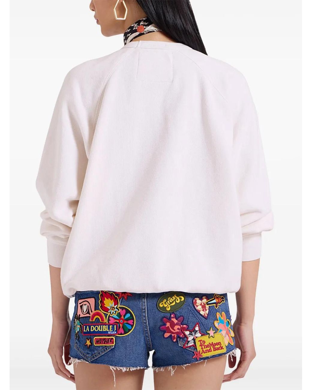 LaDoubleJ White X Mother The Biggie Concert Sweatshirt