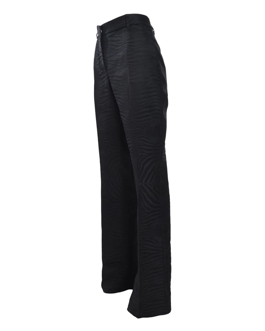 Roberto Cavalli Blue Zebra-Pattern Trousers