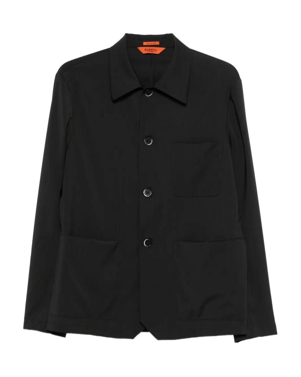 Giacca-Camicia di Barena in Black da Uomo
