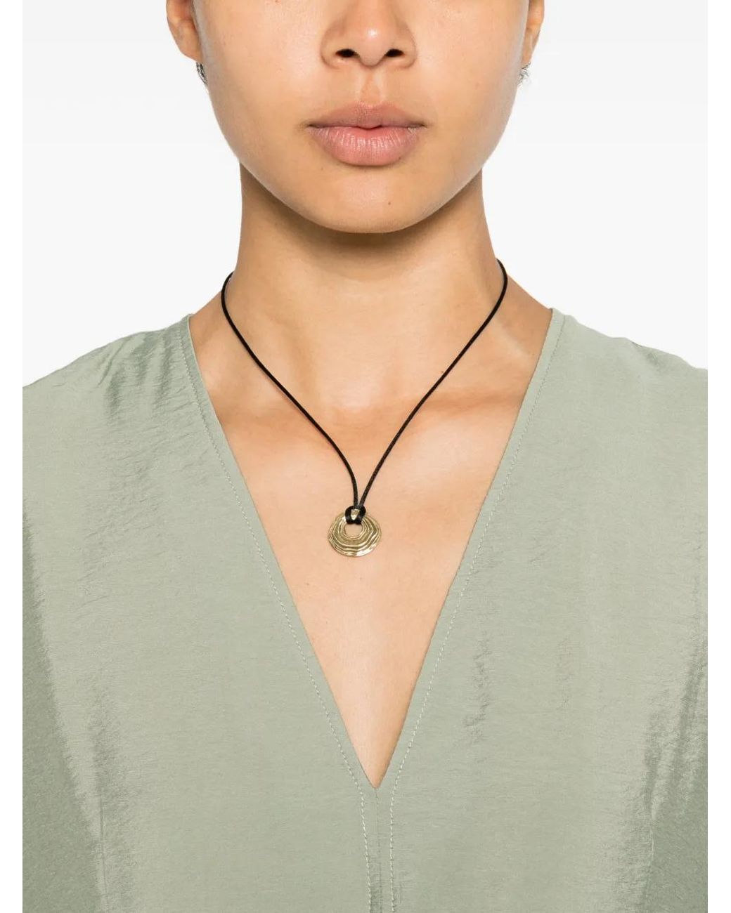 Marc O' Polo Green V-Neck Midi Dress
