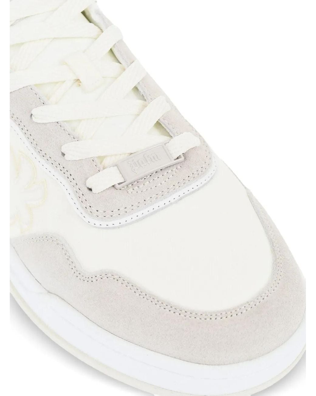 Palm Angels White Two-Tone Sneakers for men
