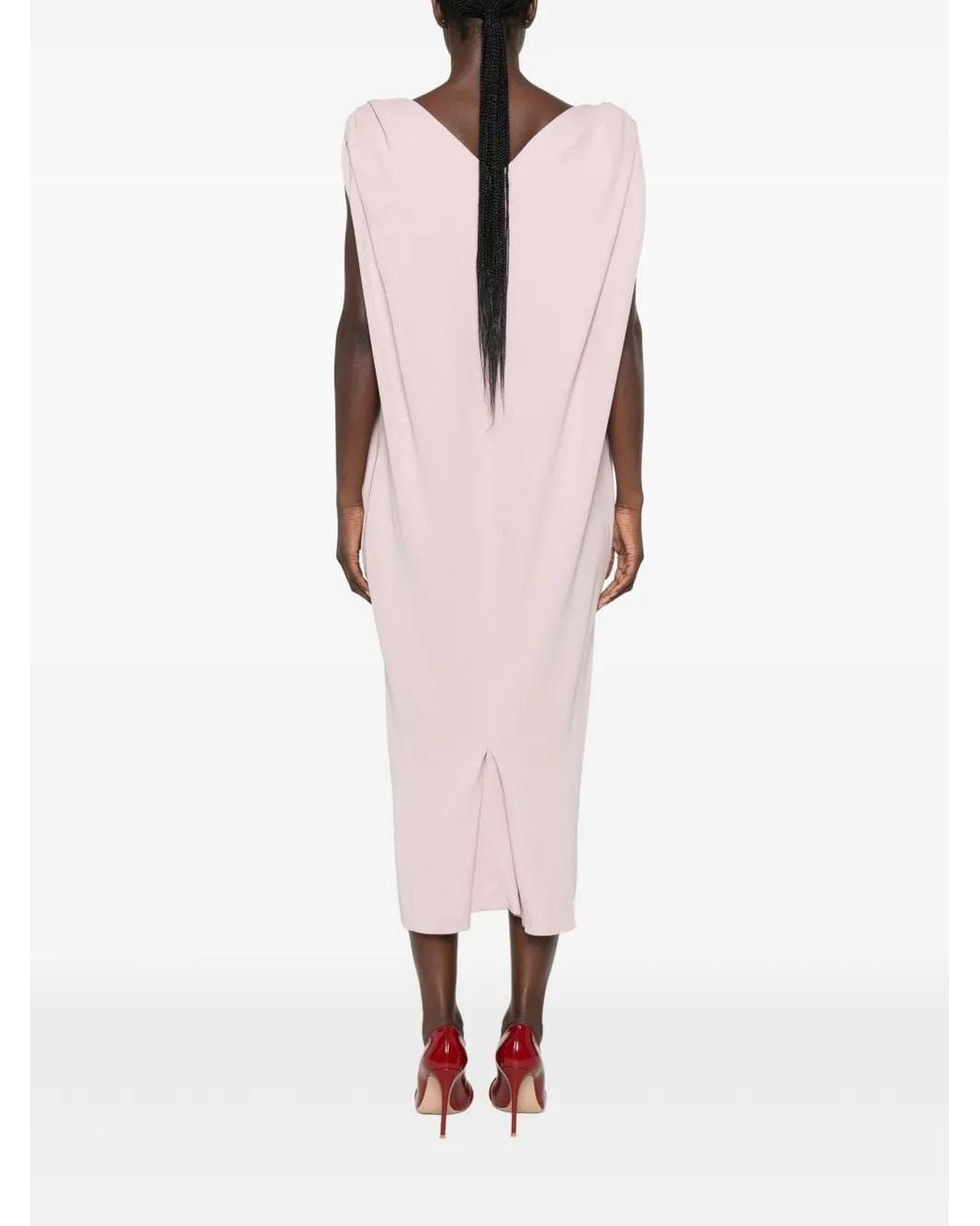 Balenciaga Pink Midi Sack Dress