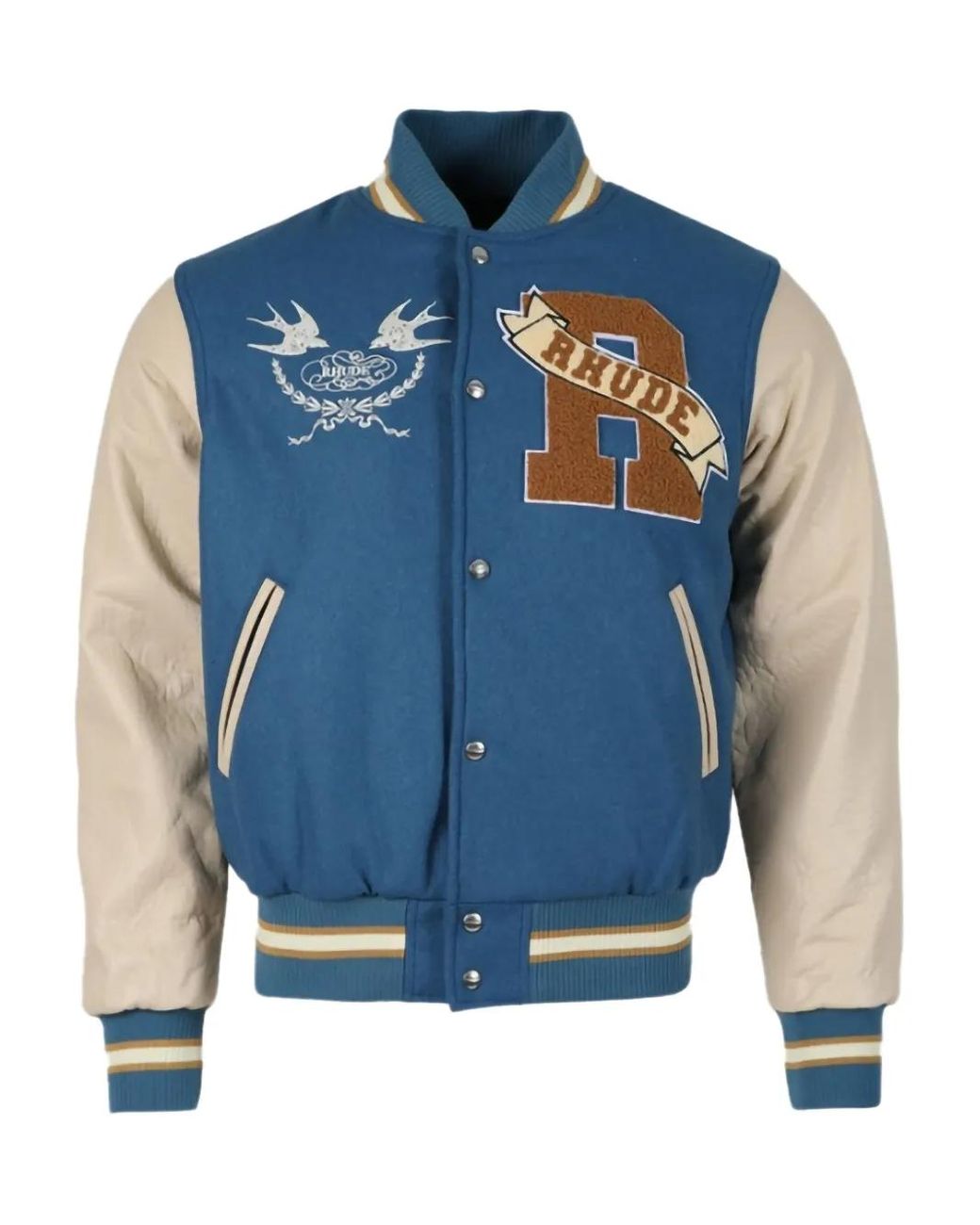 Chaqueta Bómber Sparrow Rhude de hombre de color Blue