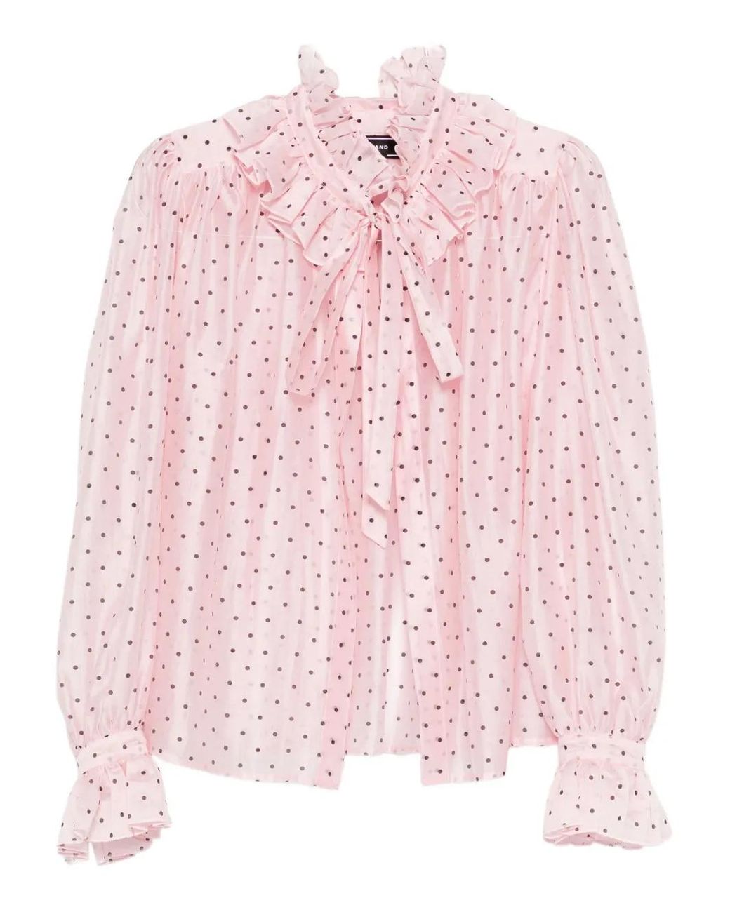 Blusa Con Motivo De Lunares Styland de color Pink