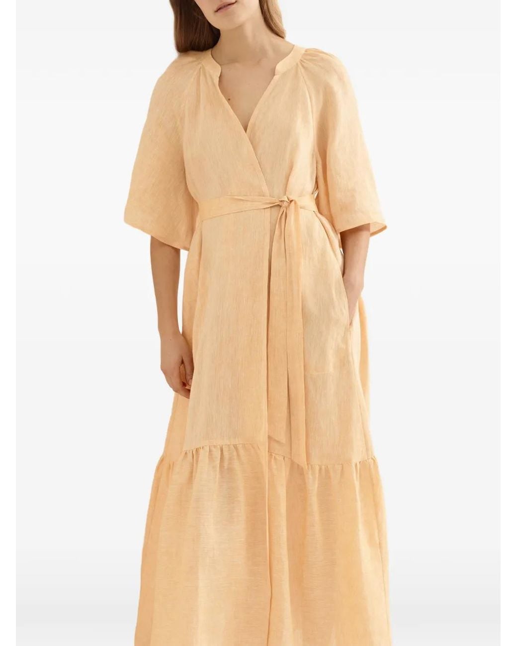 Eres White Audacieuse Tie Dress