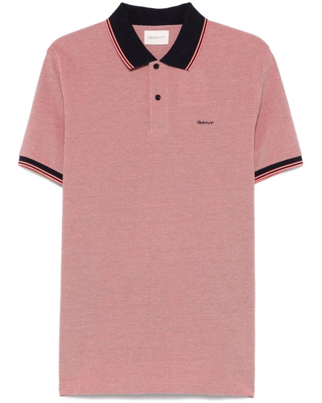 Gant Pink Oxford Polo Shirt for men