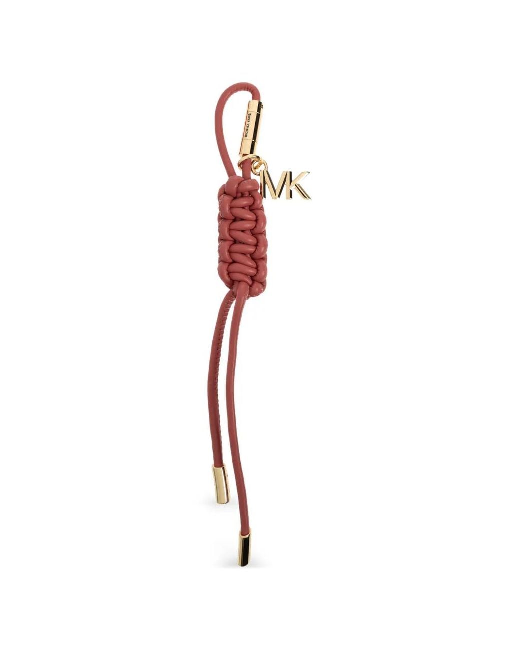 MICHAEL Michael Kors White Braided Cord Bag Charm