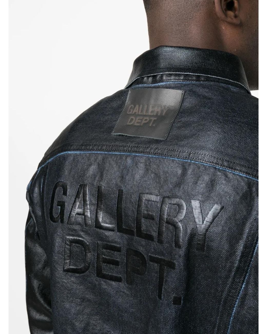 GALLERY DEPT. Black Andy Logo-Embroidered Denim Jacket for men