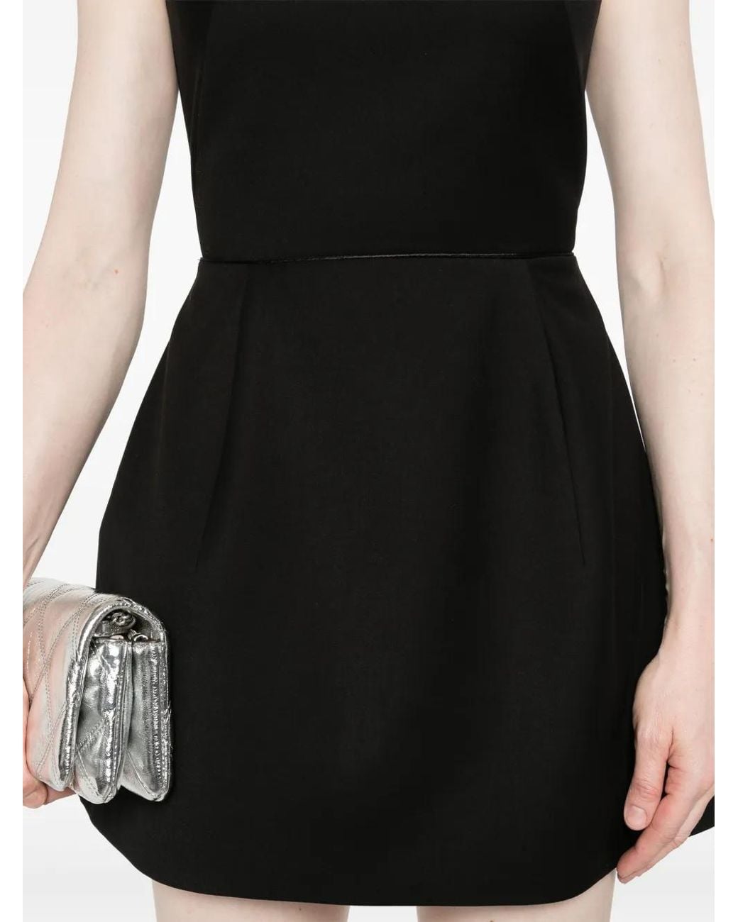 Ioana Ciolacu Black Ausgestelltes Minikleid