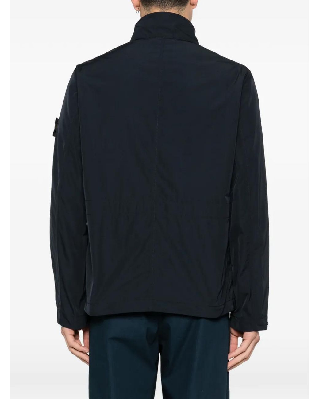 Stone Island Black Micro Twill Short Parka for men