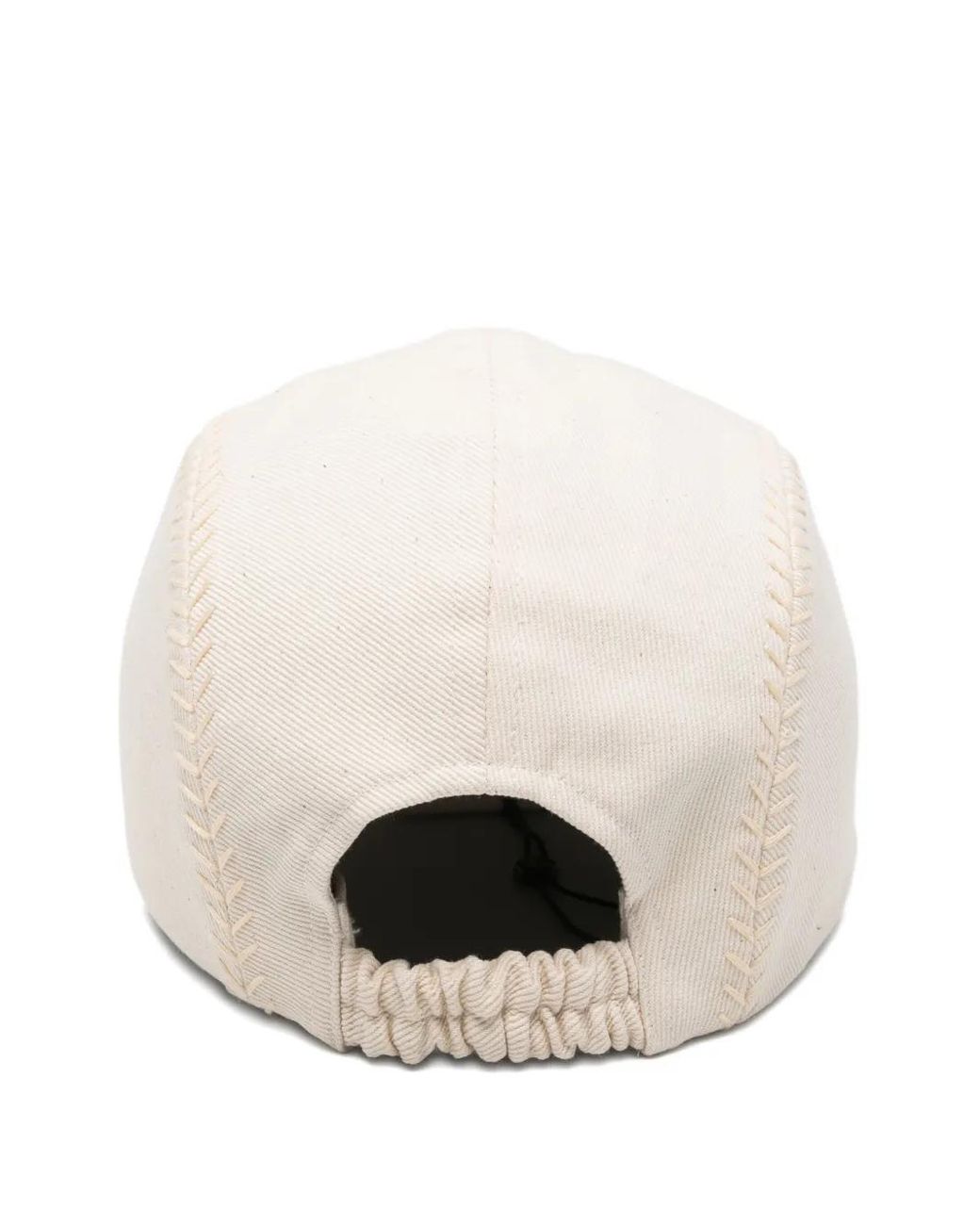 Jacquemus Natural Logo-Embroidered Cap