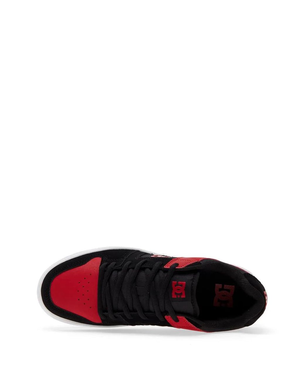 DC Shoes Red Manteca 4 Panelled Logo-Print Sneakers for men