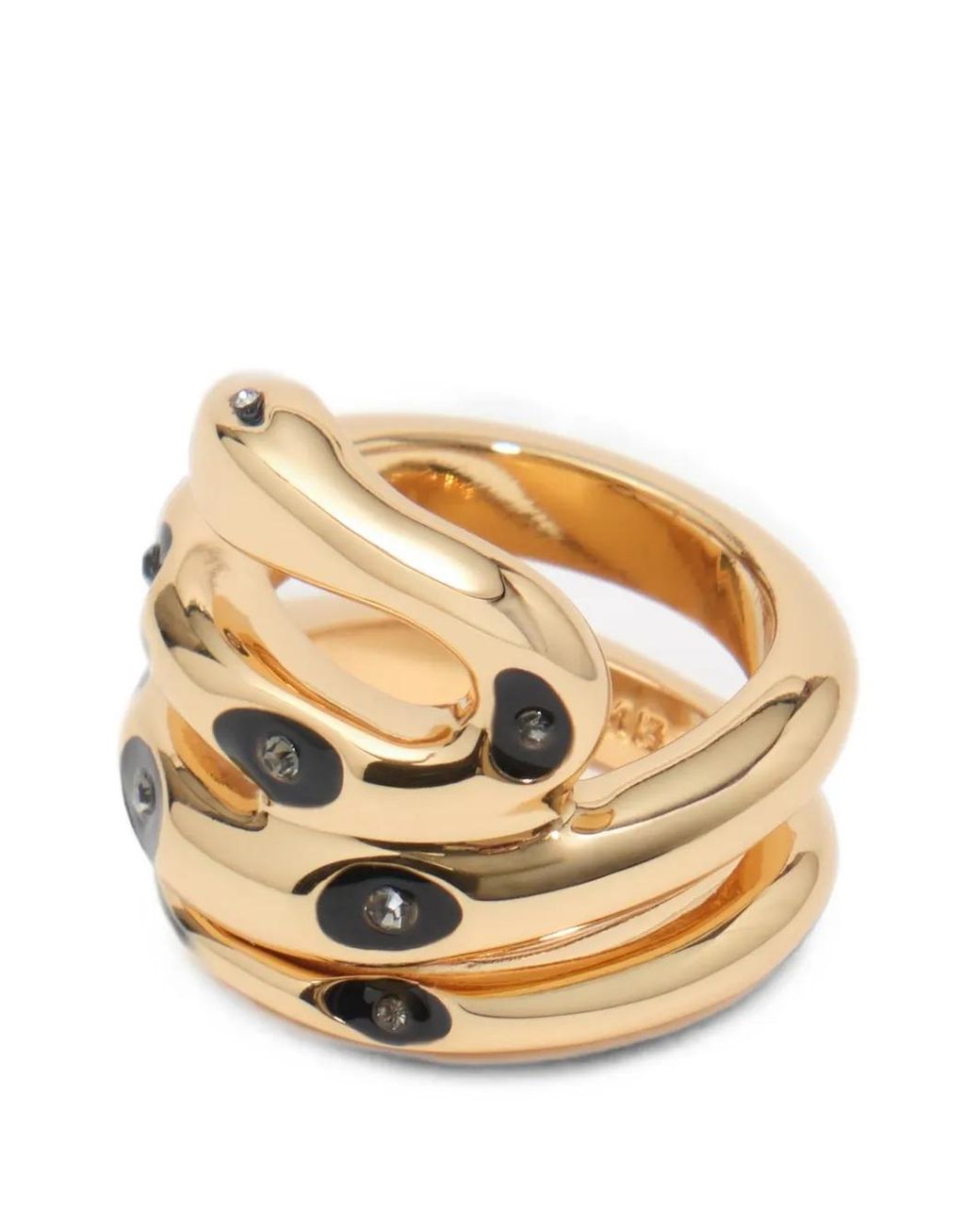 Bimba Y Lola Metallic Snake Spiral Ring