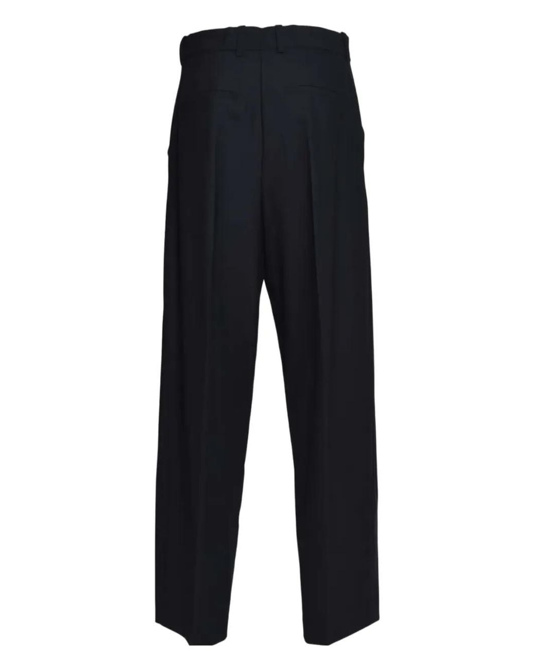 SOLOTRE Blue Pleated Trousers