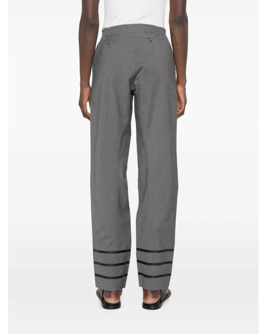 Coperni Gray Pantalon À Poches Boutonnées