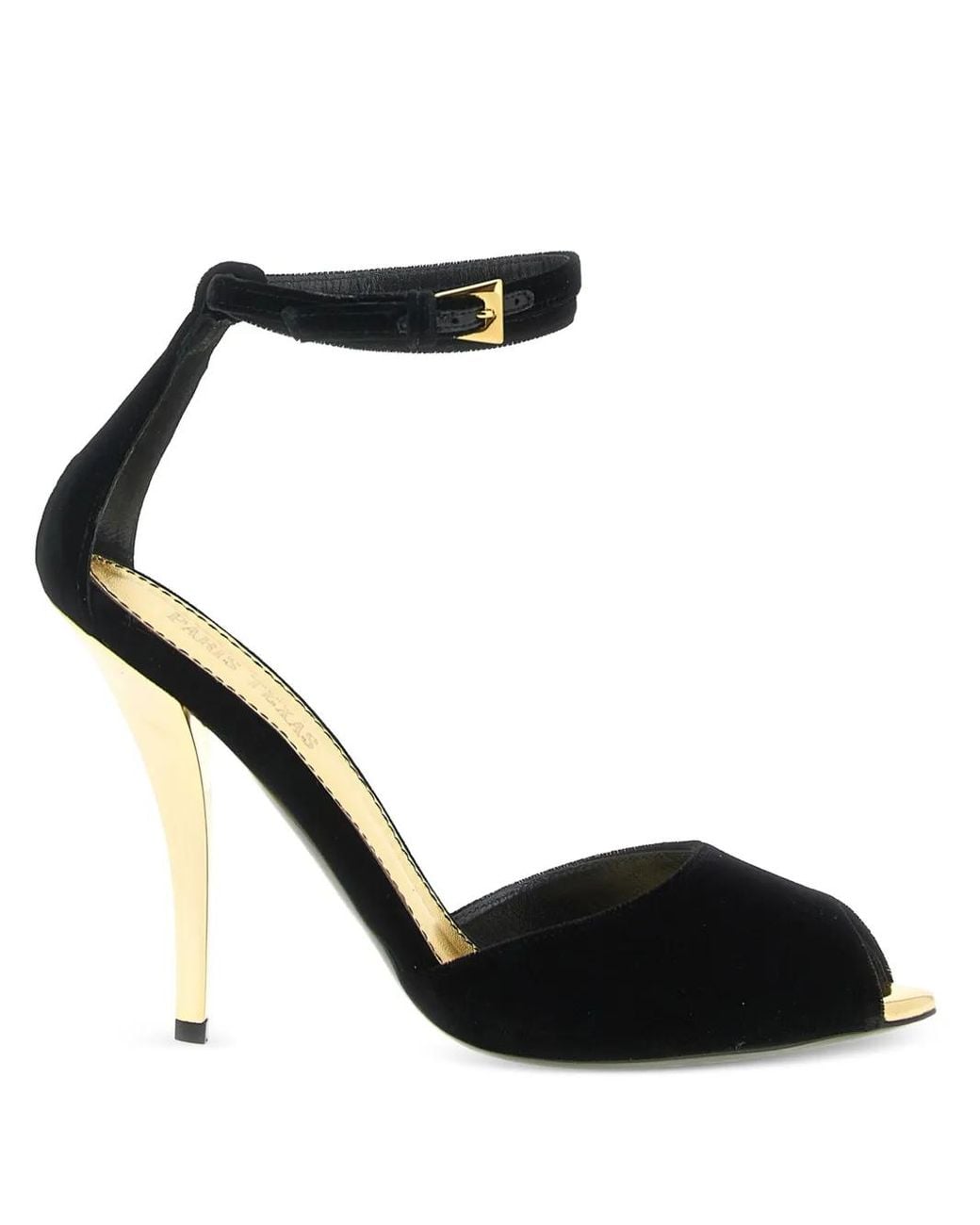 Paris Texas Black 105Mm Jessica Ankle-Strap Sandals