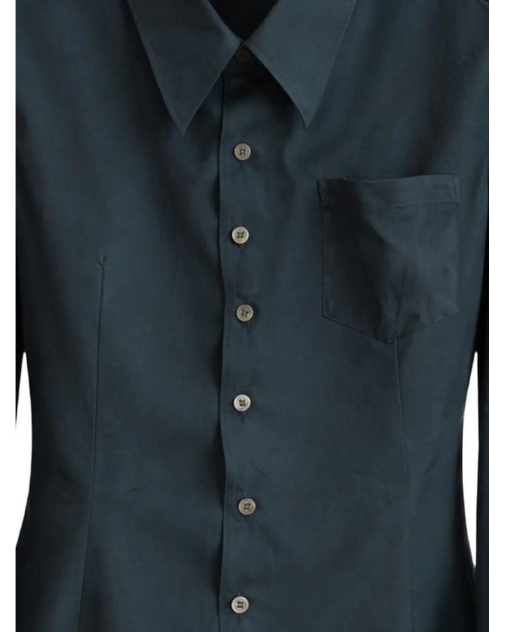 Undercover Blue Pocket Button Shirt