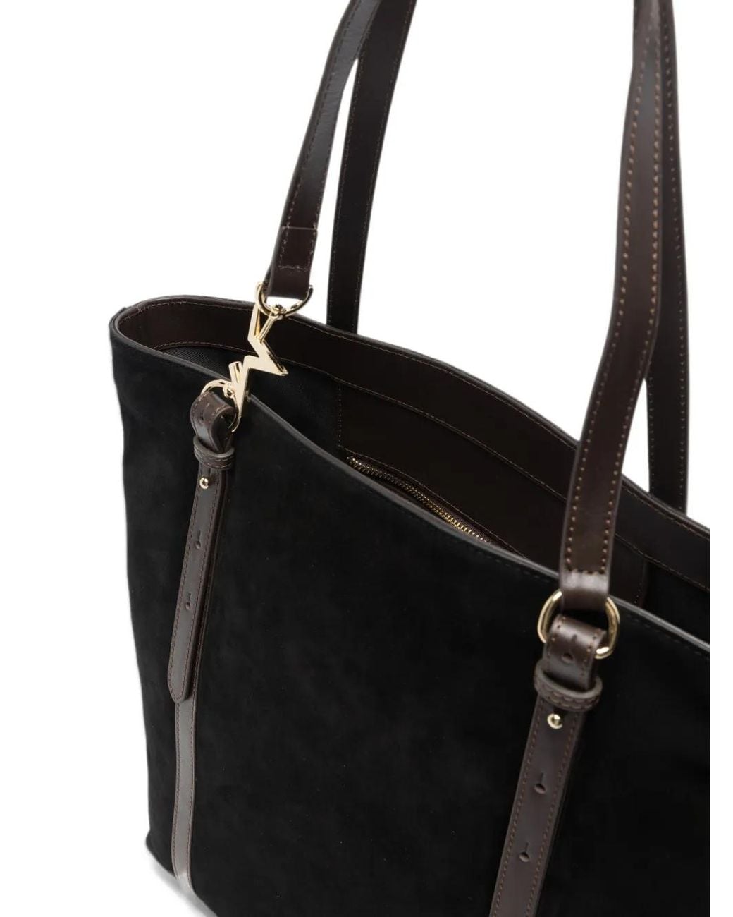 Marc Ellis Black Huda Suede Shoulder Bag