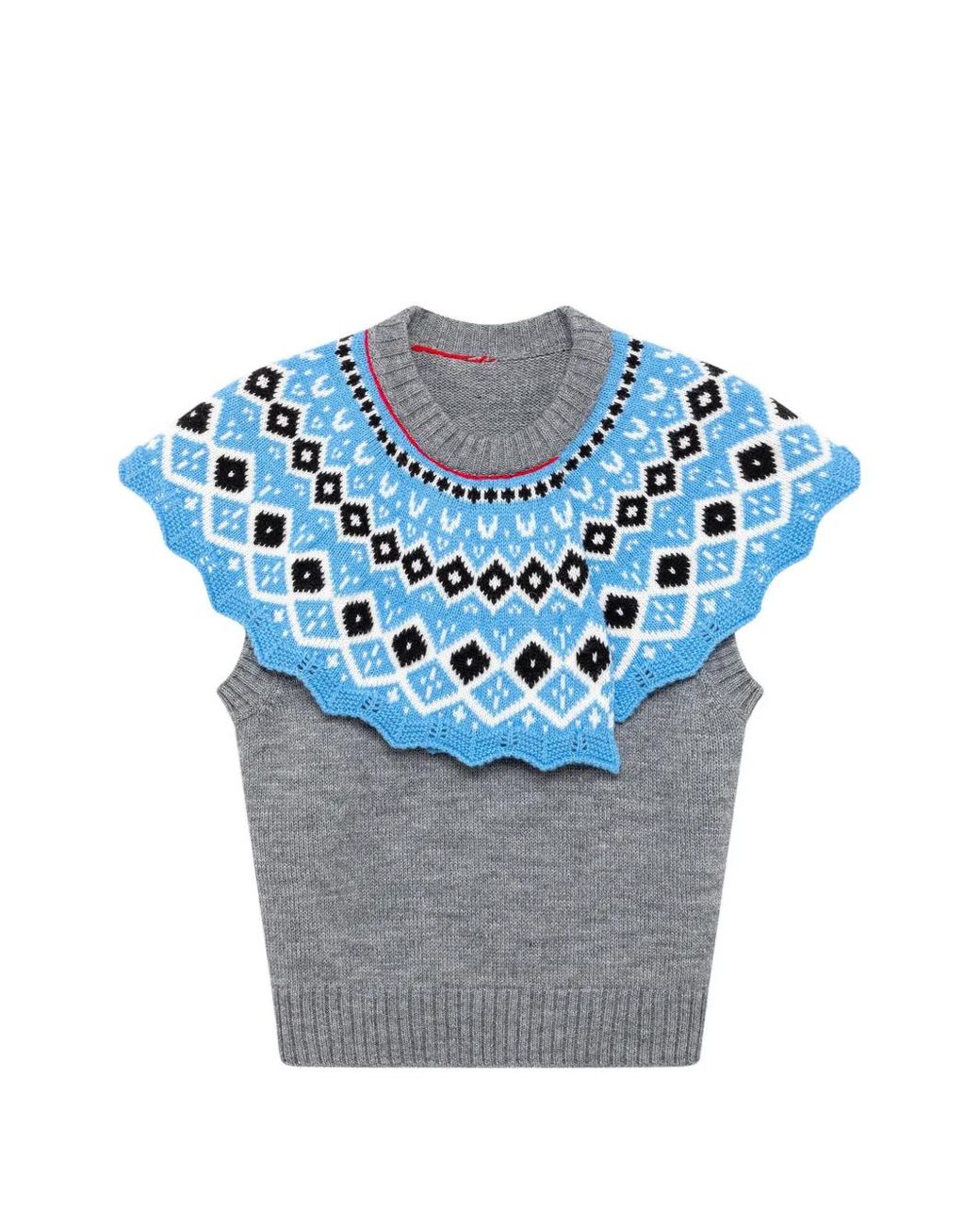 Canotta Con Ruches di MSGM in Blue