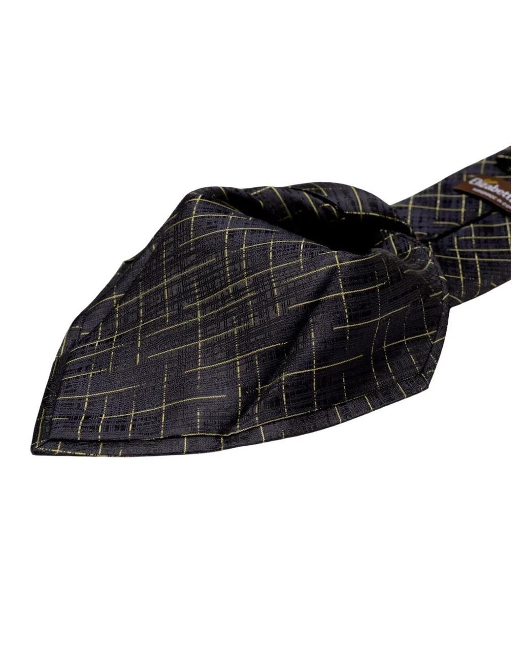 Elizabetta Black Morandi Patterned-Jacquard Silk Tie for men