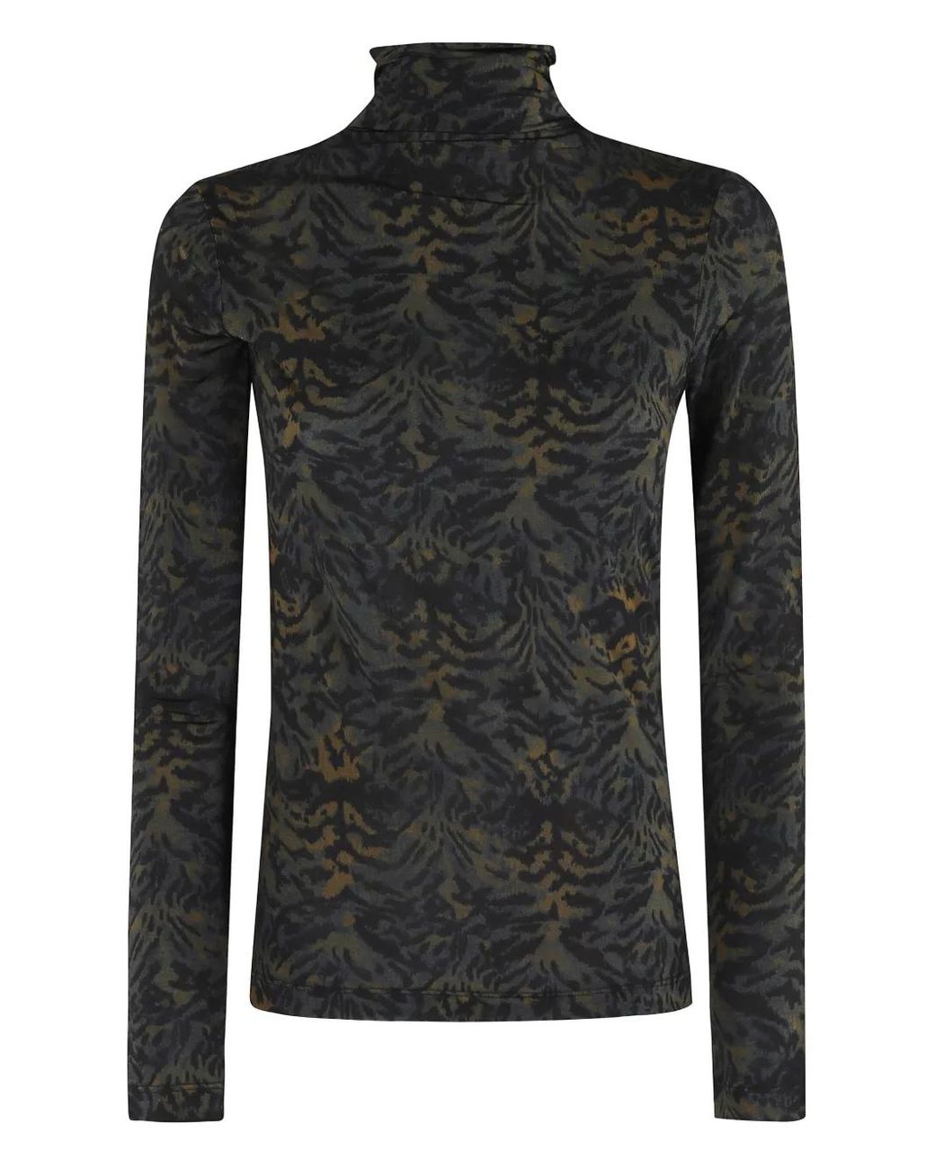 Ulla Johnson Black Roll-Neck Top