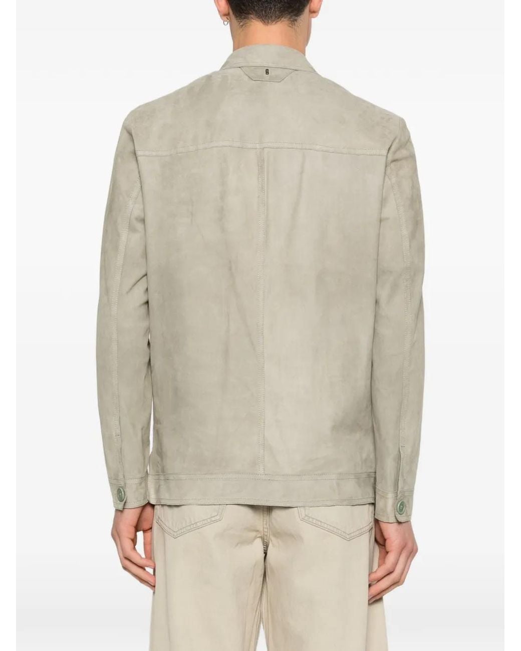 Salvatore Santoro Natural Button Patch-Pocket Jacket for men