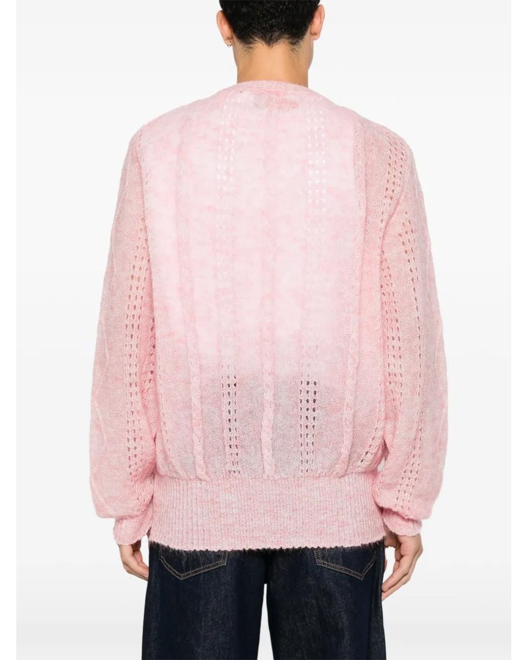 Magliano Pink Cor Flower-Embroidered Cardigan for men