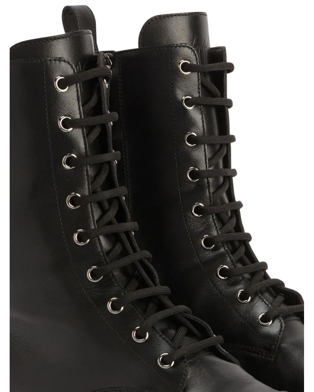 Giuseppe Zanotti Black Toluse Leather Ankle Boots for men