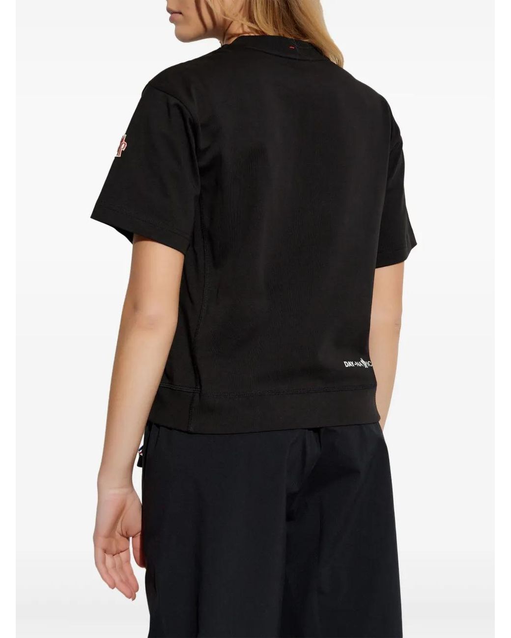 Moncler Black T-Shirts And Polos