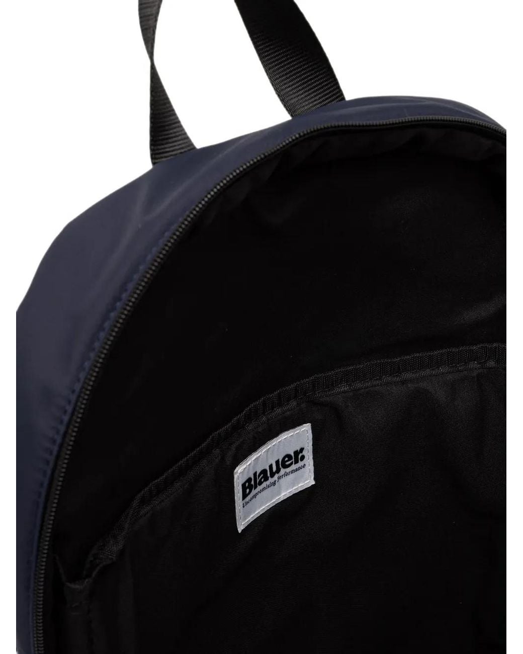 Blauer Blue Quilted Logo-Patch Backpack for men