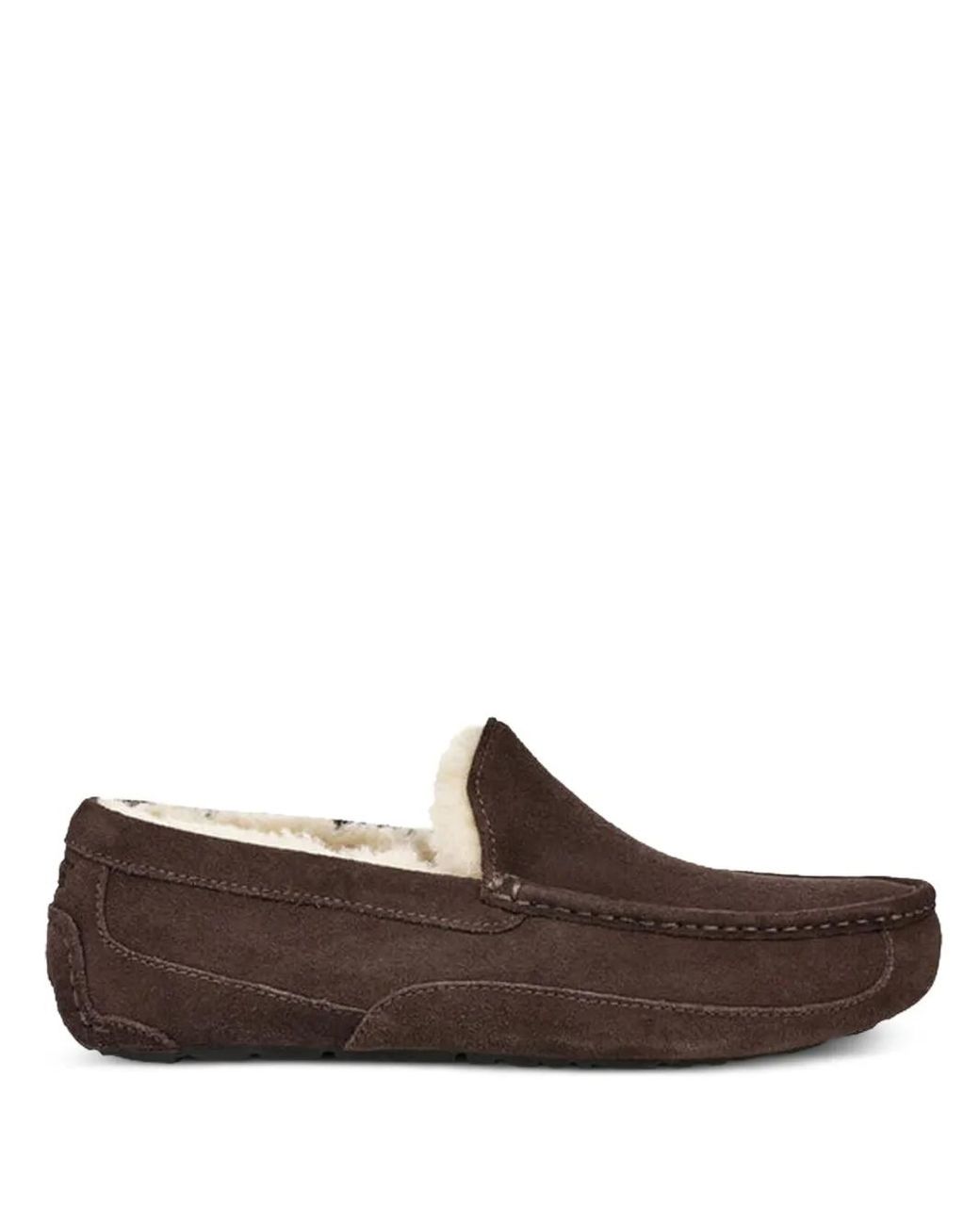 Ugg Brown Shearling-Lined Driving Shoes for men