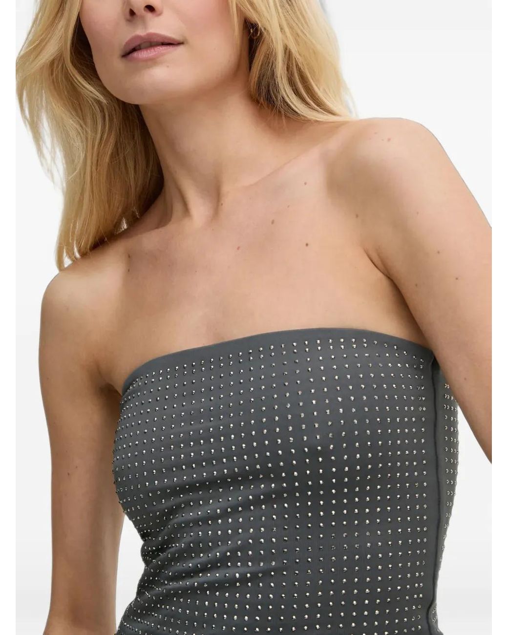 Top Con Strass di Samsøe & Samsøe in Gray