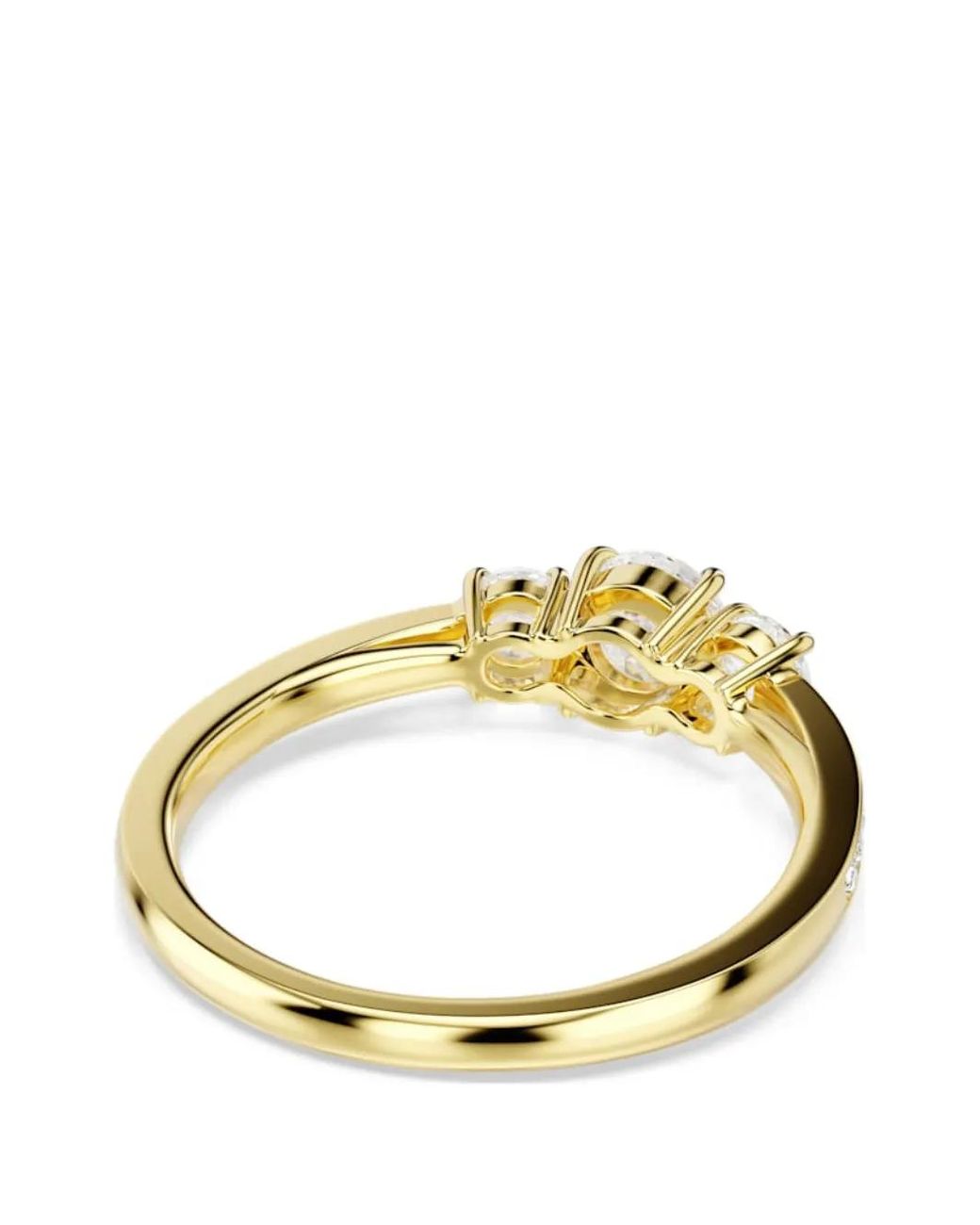 Anello Con Cristalli di Swarovski in Metallic