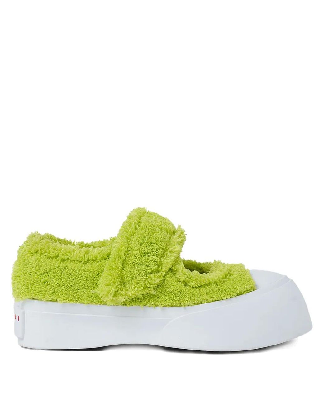 Marni Green Leather Ballerina Shoes