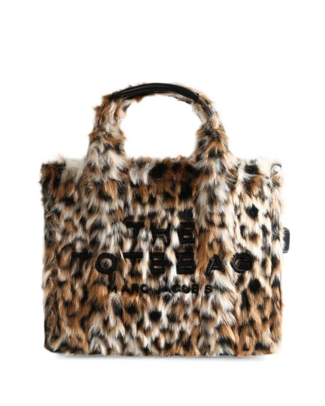 Marc Jacobs Black Leopard-Print Tote Bag