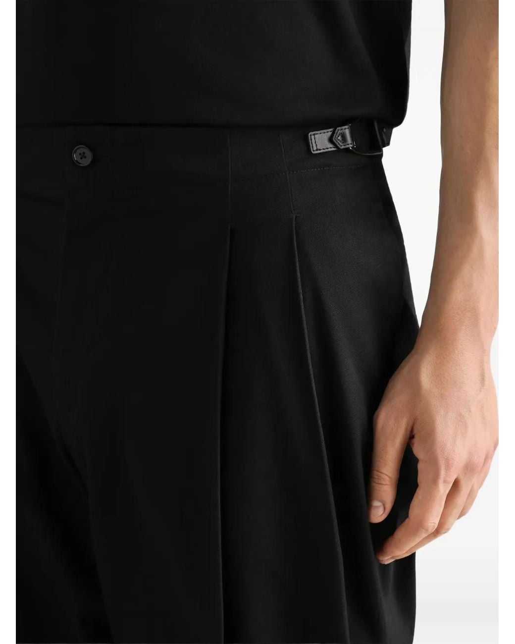 Dolce & Gabbana Black Cotton Trousers for men