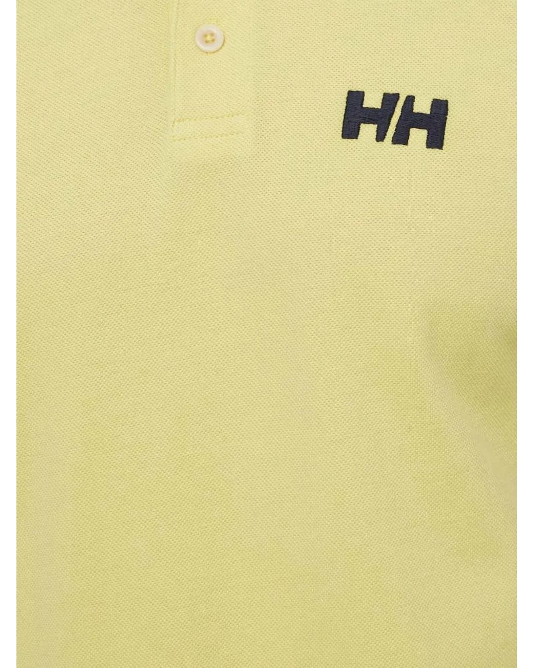 Helly Hansen Yellow Logo-Detail Polo Shirt for men