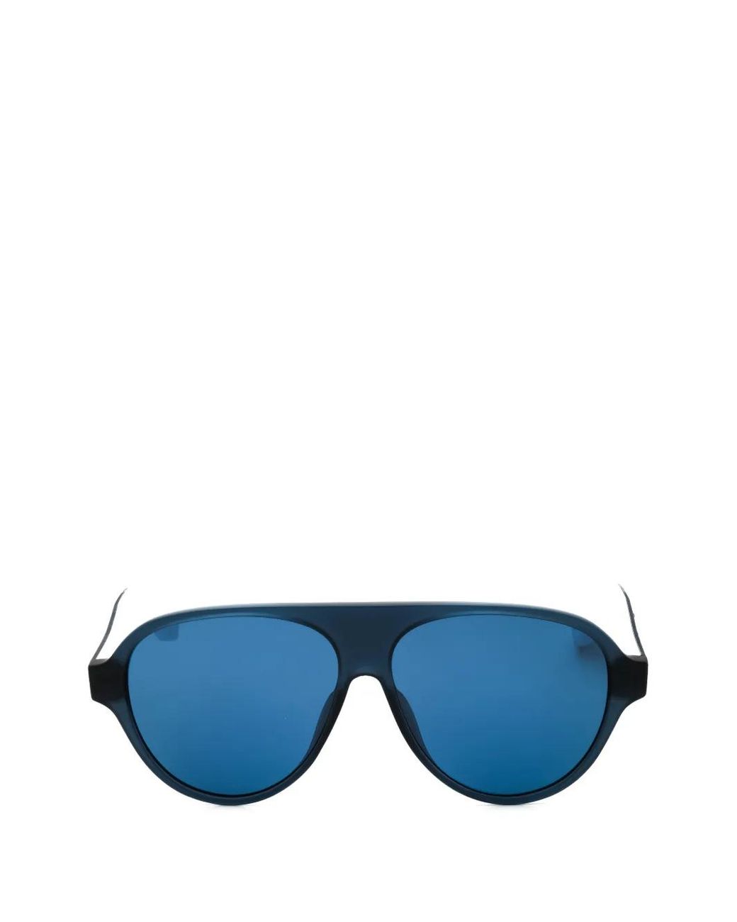 Adidas Blue Pilot-Frame Sunglasses for men