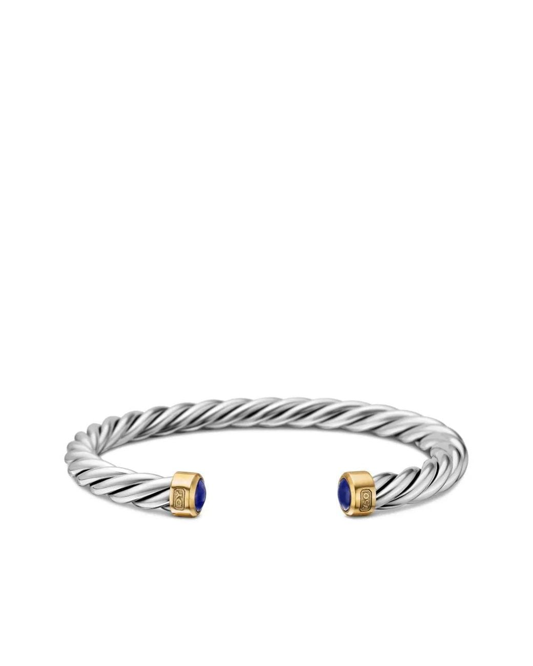 David Yurman White Cable Cuff Bracelet for men