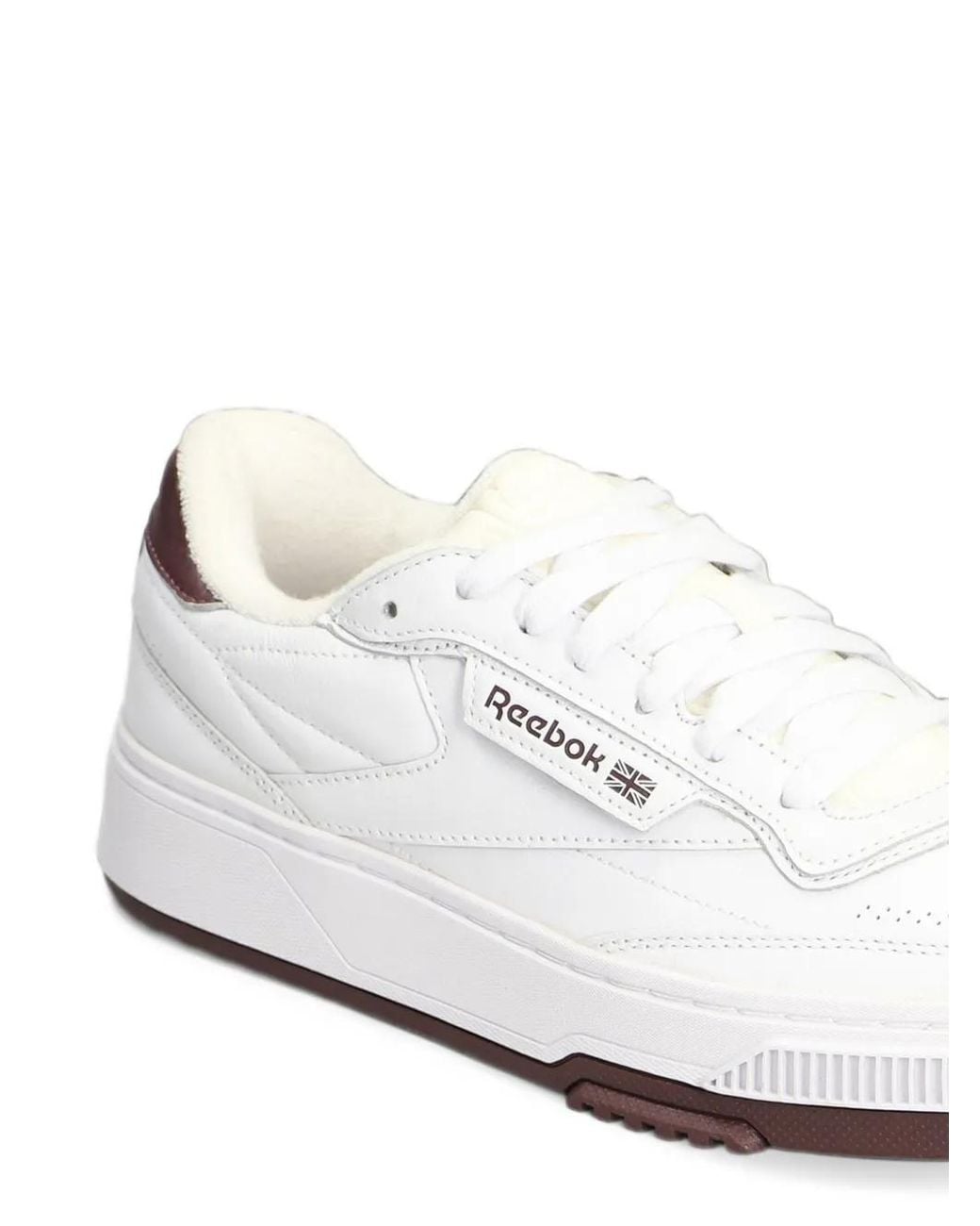 Reebok White Sneakers Mit Logo-Patch