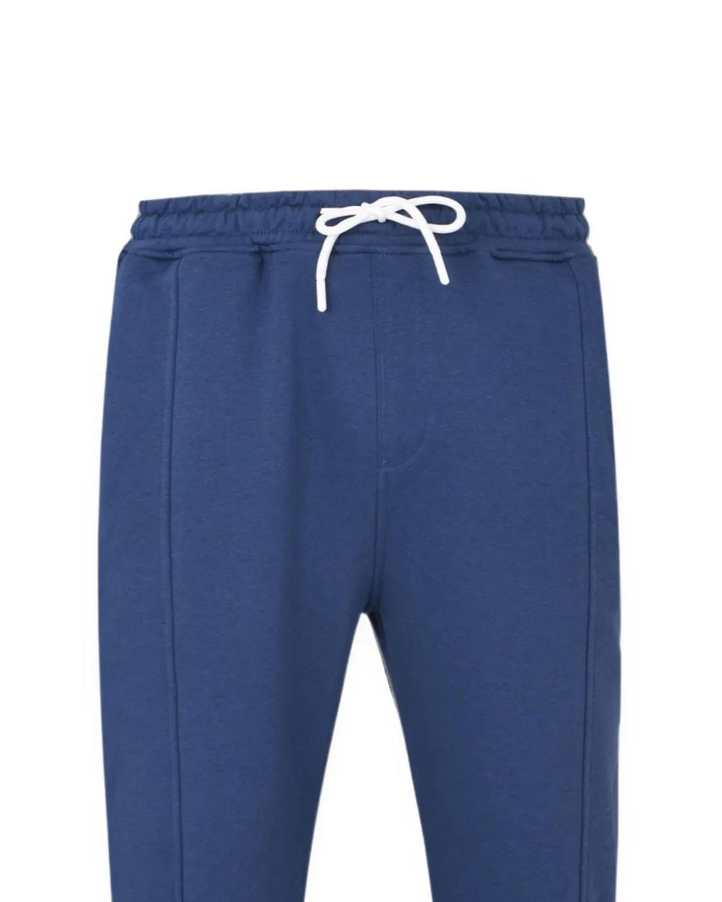 Exit Society Blue Embroidered Drawstring Track Pants for men