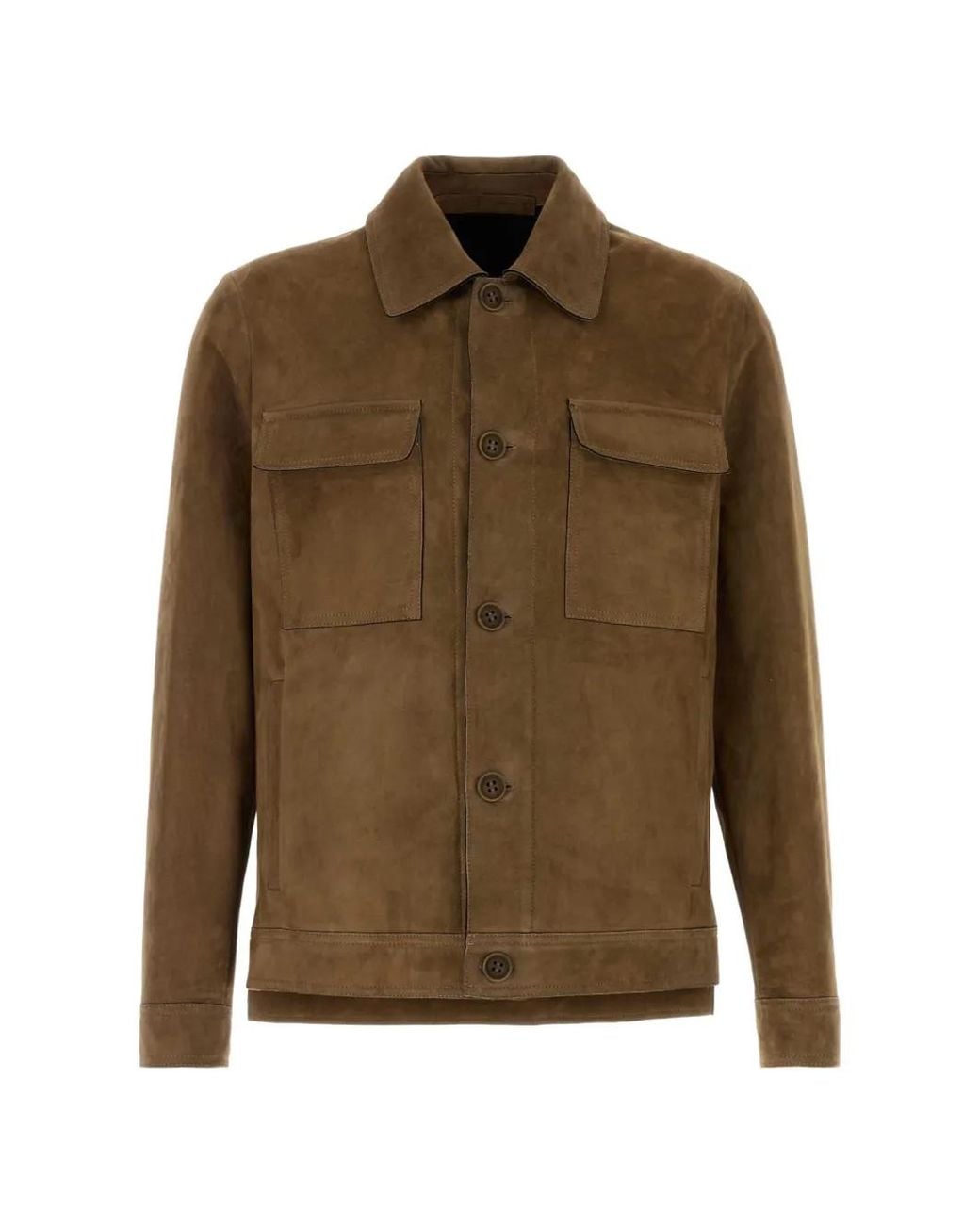 Giacca-Camicia di SANTORO in Green da Uomo